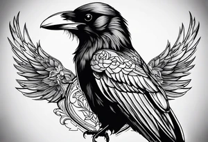 Crow tattoo idea
