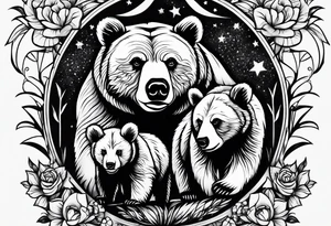 mamma bear and cub tattoo idea