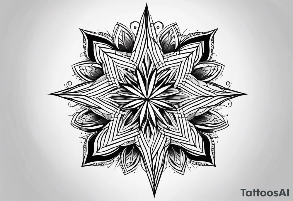 simple star tattoo idea