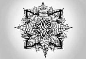 simple star tattoo idea