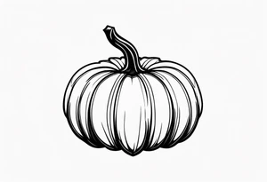 Pumpkin masculine tattoo idea