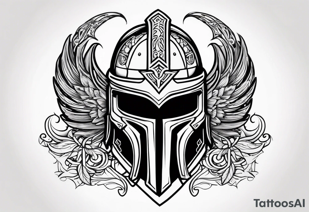 Valhalla helmet tattoo idea