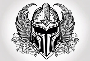 Valhalla helmet tattoo idea