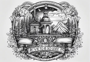 I want a tattoo that says reasons to live, give reasons to die tattoo idea