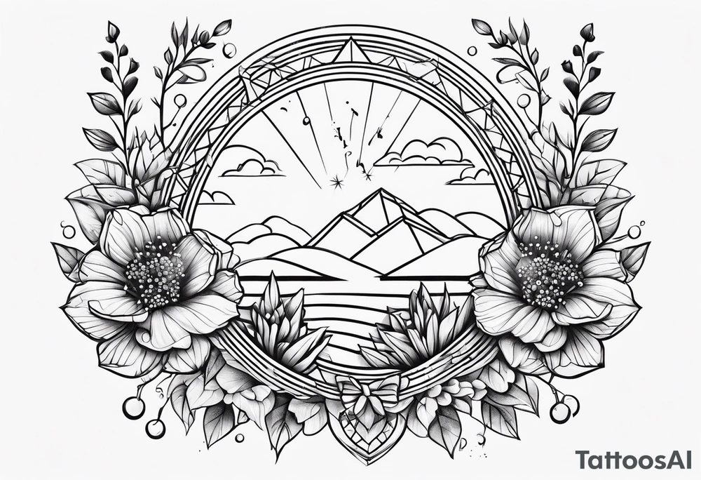 No rain no flowers tattoo idea