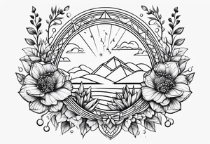 No rain no flowers tattoo idea