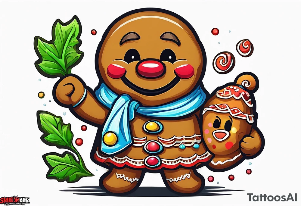 gingerbread man from shrek tattoo idea