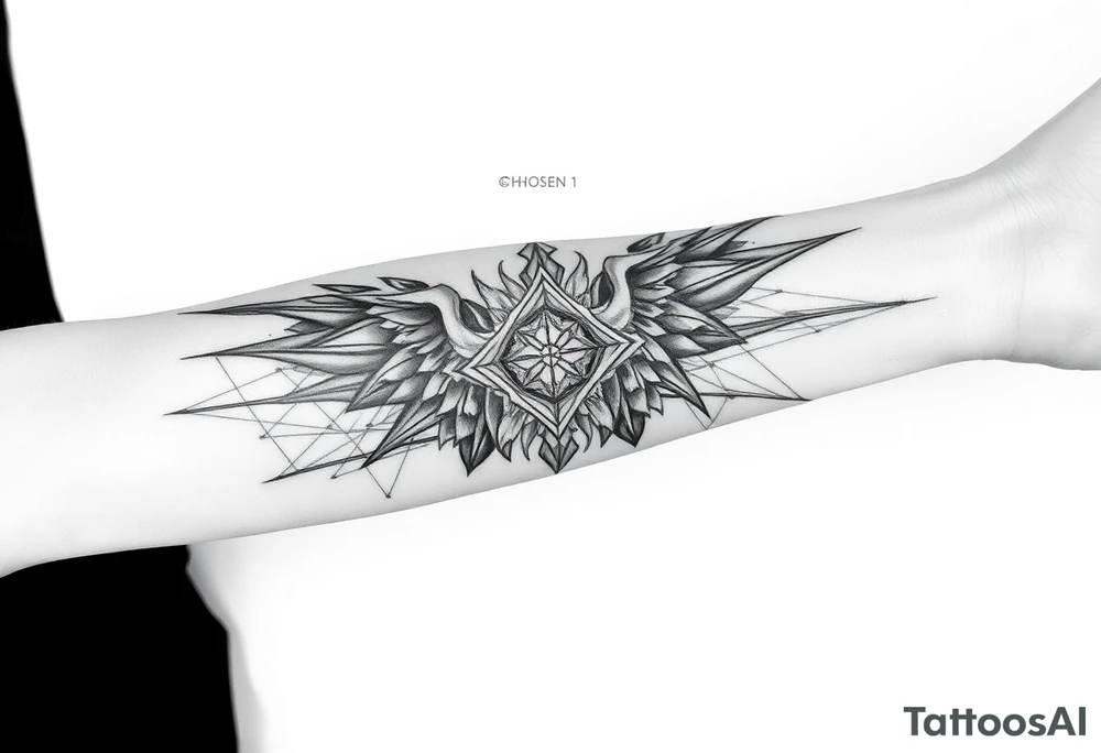 Chosen 1 on forearm tattoo idea