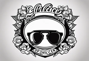sunglasses officer tattoo idea