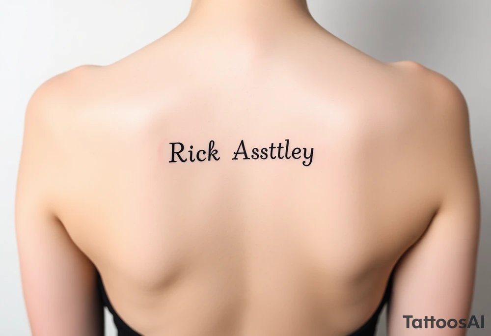 Rick Astley meme tattoo idea