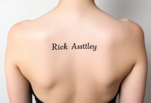 Rick Astley meme tattoo idea