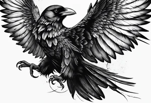 3 Flying Crows tattoo idea