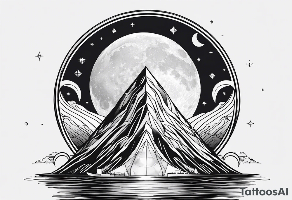 Moon lune tattoo idea