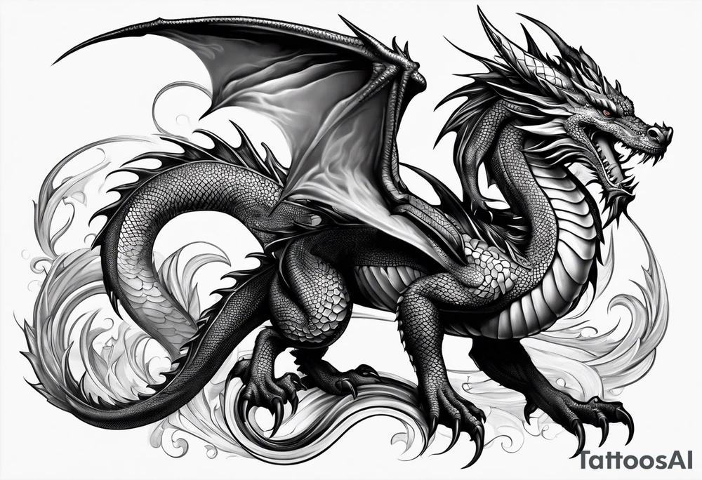 dragon tattoo idea