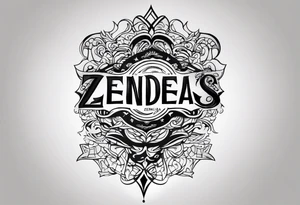 Forearm tattoo that says Zendejas tattoo idea