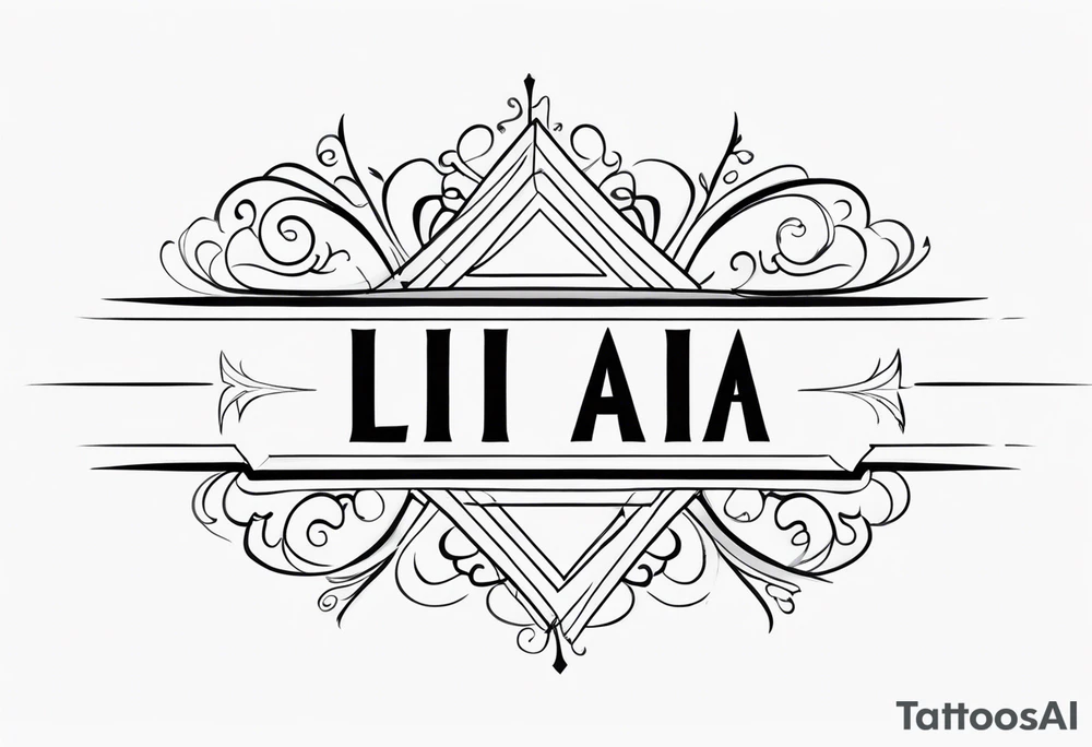 My daughter's name, Lia Denise tattoo idea