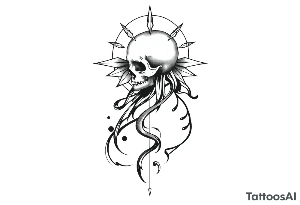Life and death tattoo idea