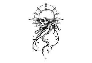 Life and death tattoo idea