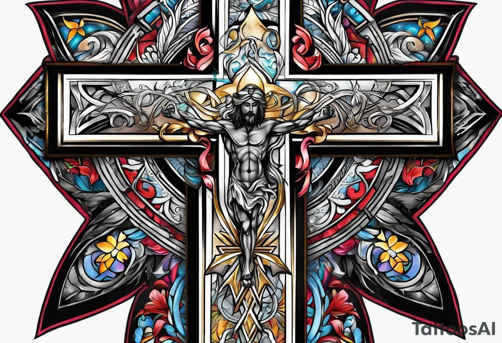 cross of Christ tattoo idea