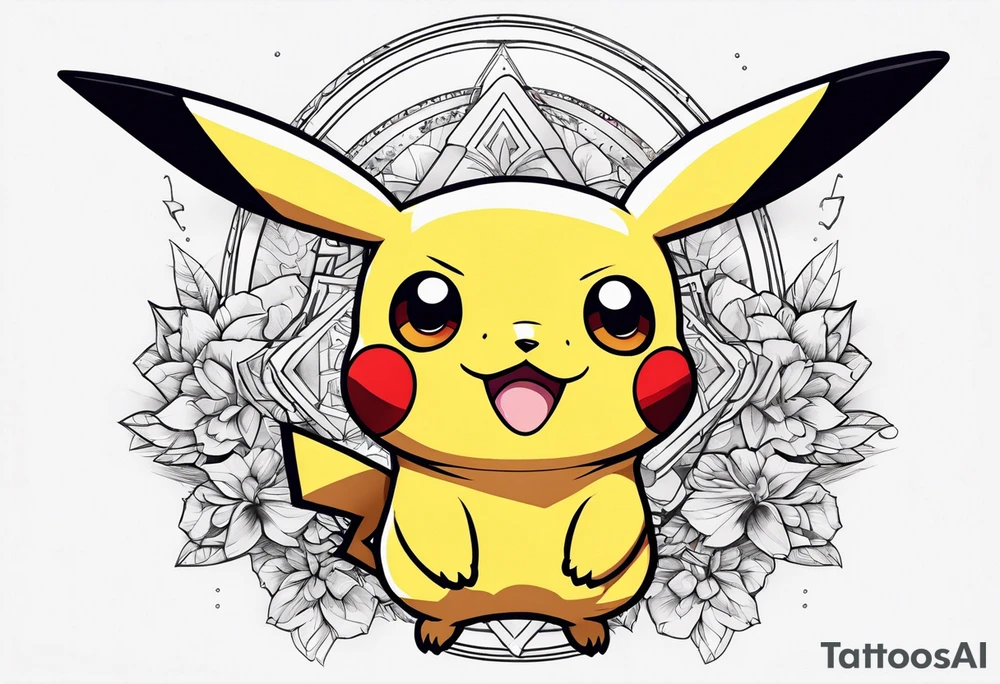 Pikachu tattoo idea