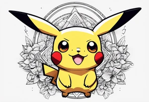 Pikachu tattoo idea