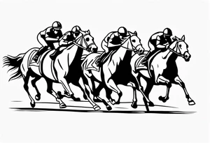 horse race tattoo idea