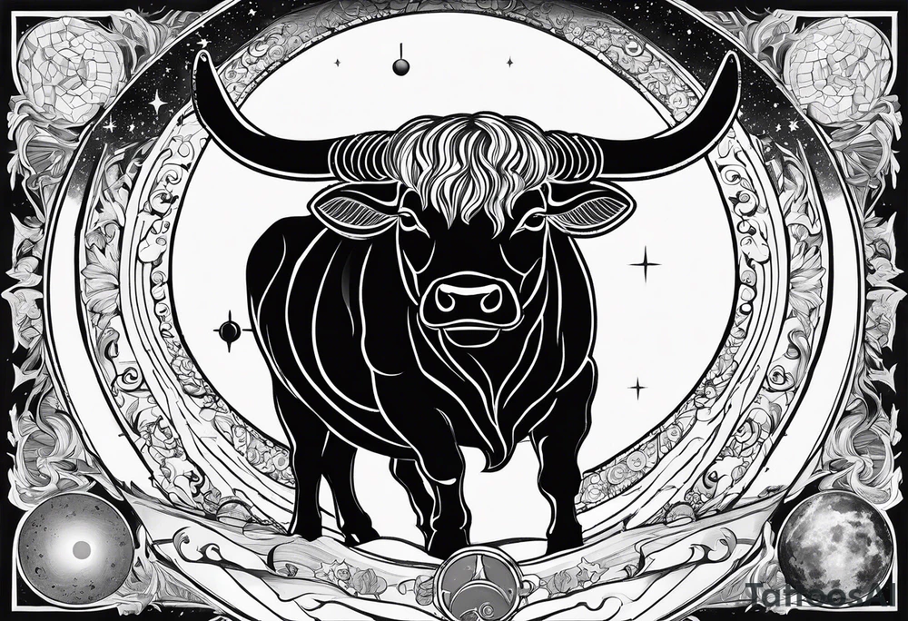 I want a Taurus with the planets positions on May 20th, 1989 tattoo idea