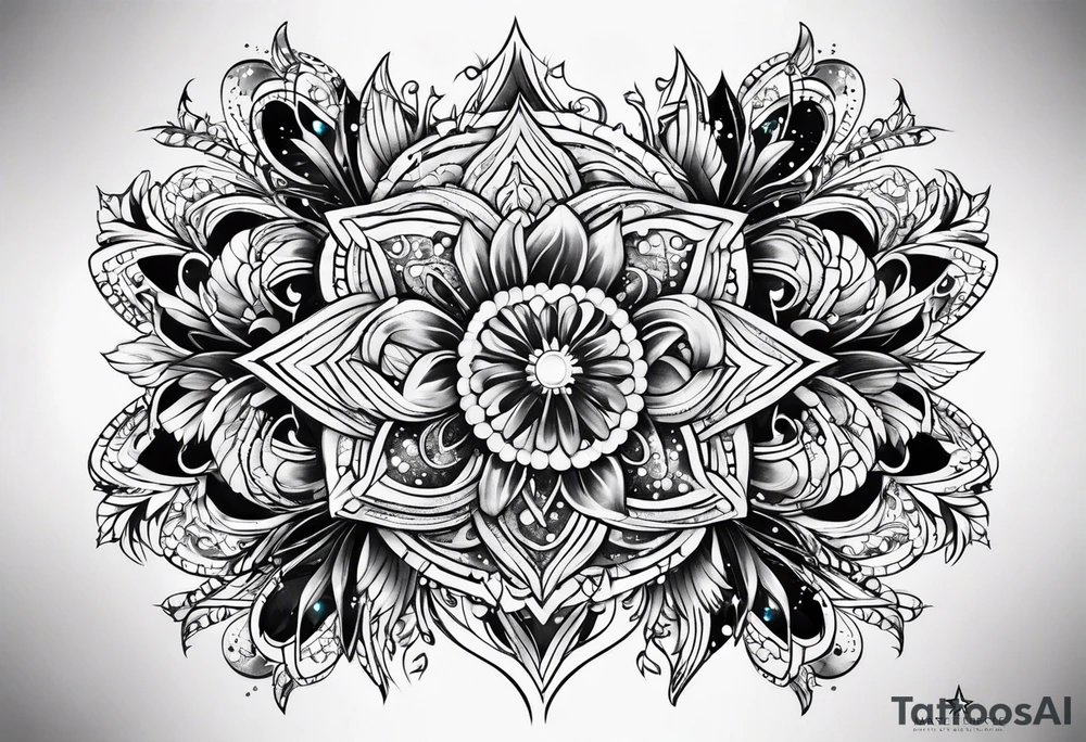 sparkle stars tattoo idea