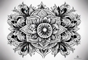sparkle stars tattoo idea