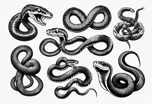 Snakes tattoo idea