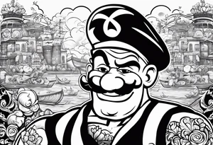 Popeye the sailor tattoo idea