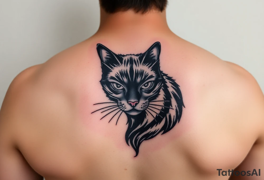 Black Cat tattoo idea