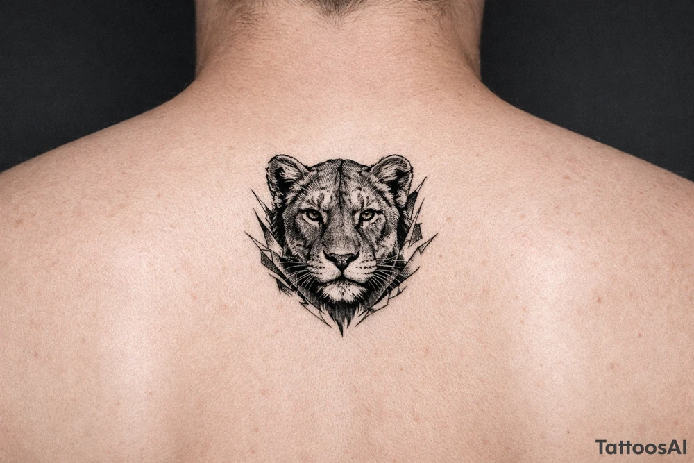 Lioness rib tattoo for women tattoo idea