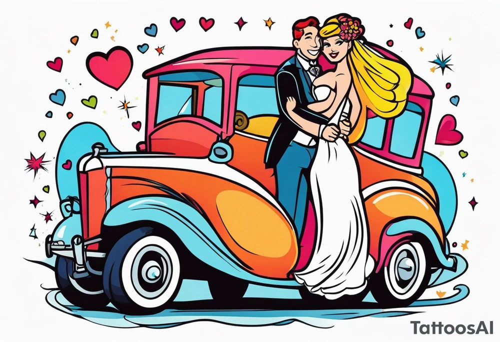 Beautiful wedding tattoo idea