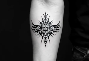 corbeau tribal tattoo idea