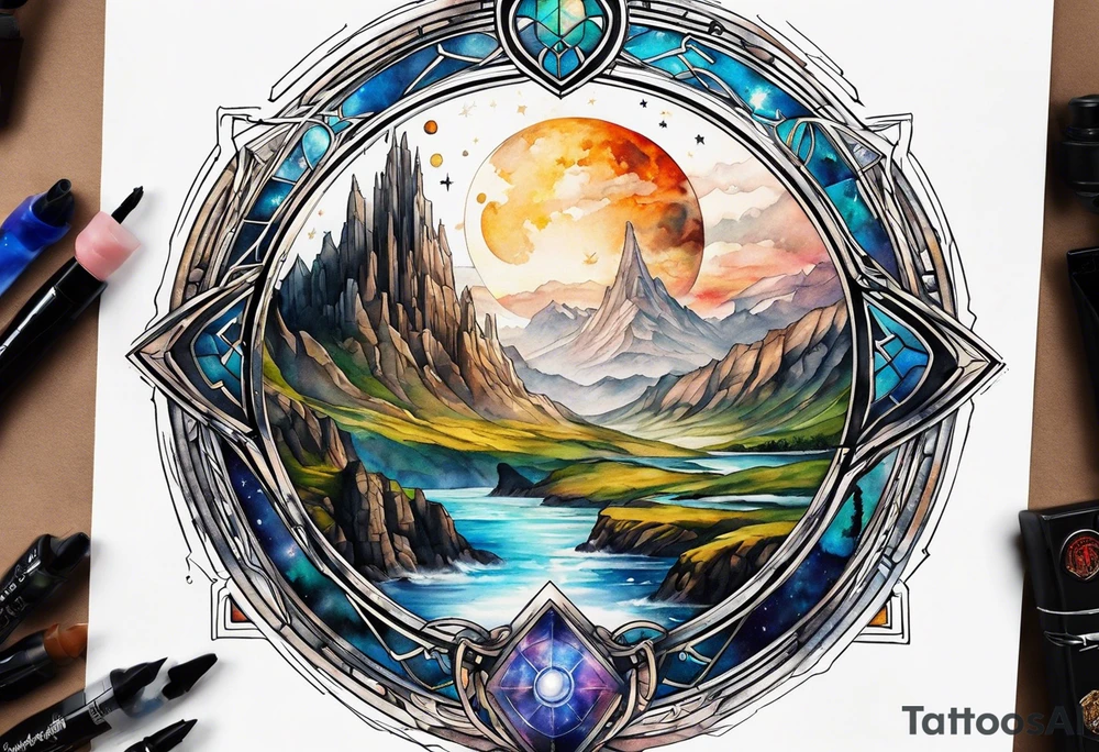 Lord of the rings, star wars, doctor who tattoo idea