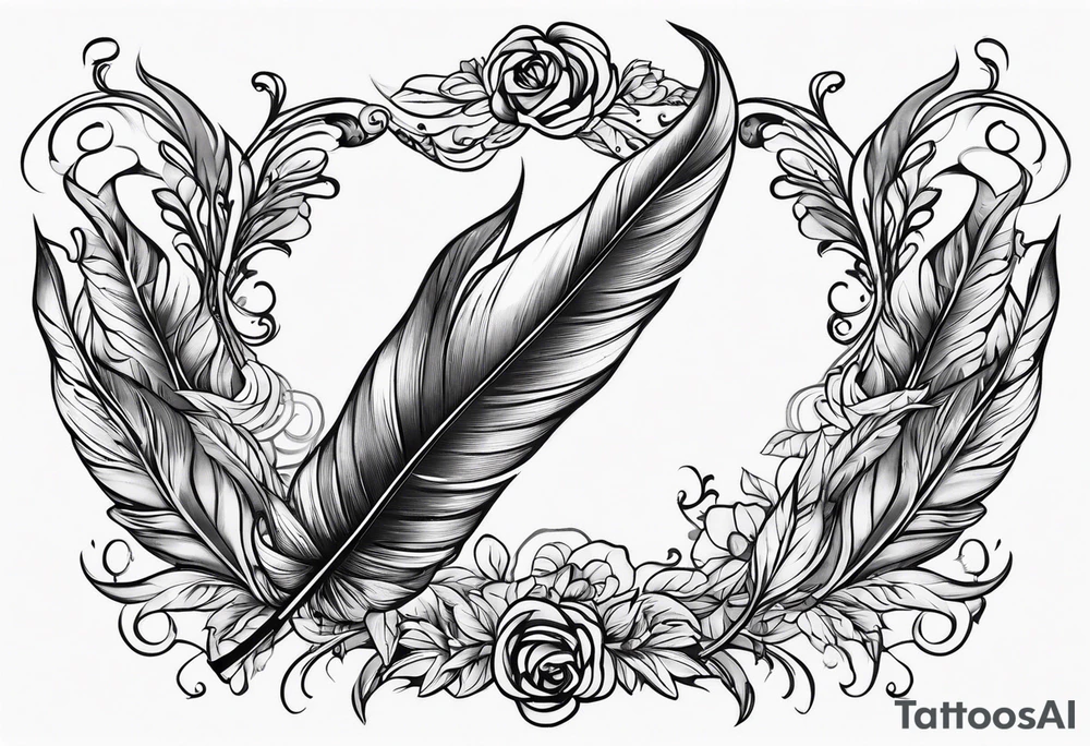 quill pen tattoo idea