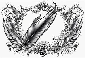 quill pen tattoo idea