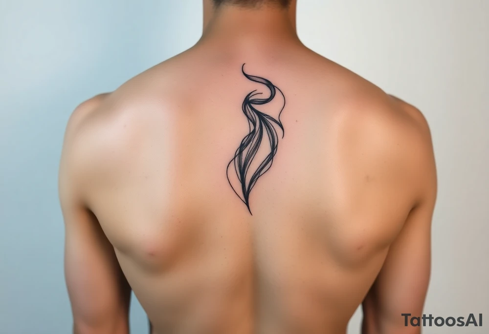 Simple abstract feminine tattoo tattoo idea