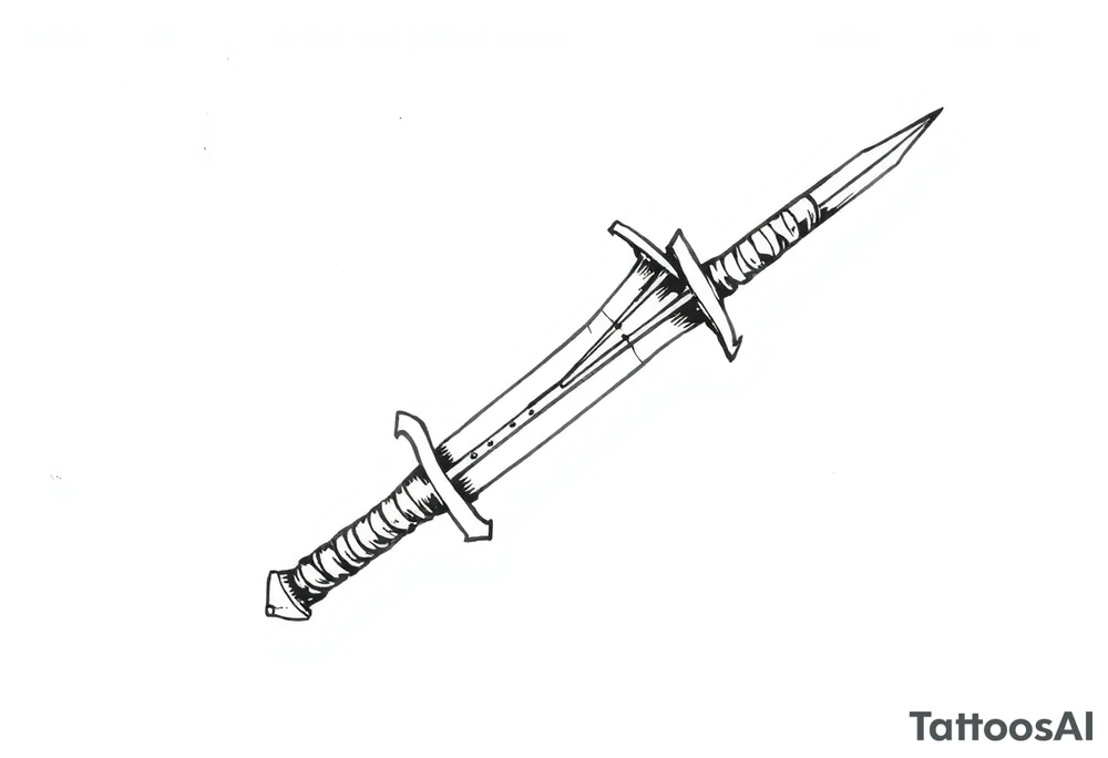 generate a sword tattoo idea