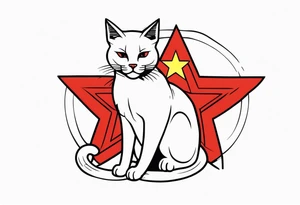 Communist cat tattoo idea