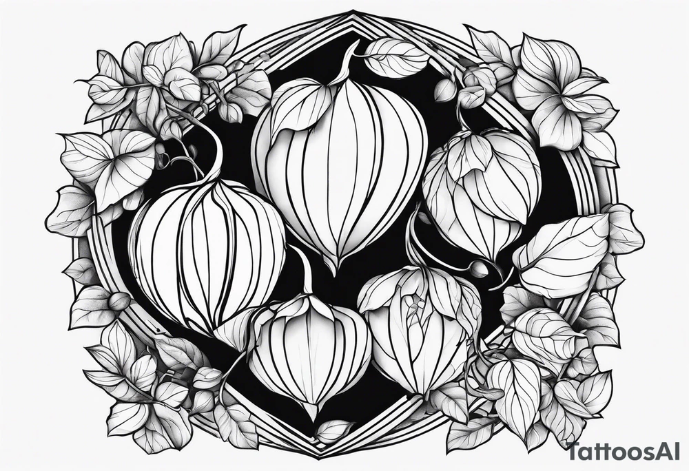 Physalis sleeve tattoo idea