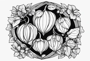 Physalis sleeve tattoo idea