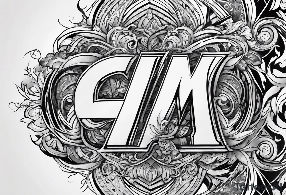 Overlapping Letters - ACCGH tattoo idea