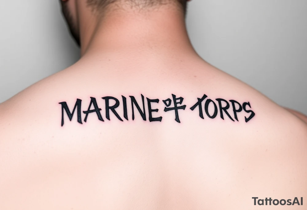 Republic of Korea
Marine Corps
lettering to arm tattoo idea