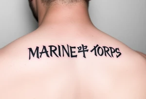 Republic of Korea
                Marine Corps
lettering to arm tattoo idea
