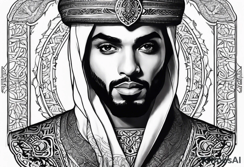 Prince Ali in arabic tattoo idea