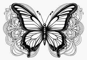 butterfly, reincarnation tattoo idea