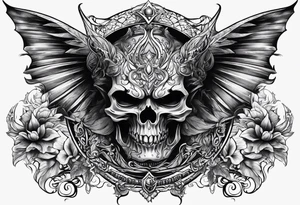 devilish symbols tattoo idea