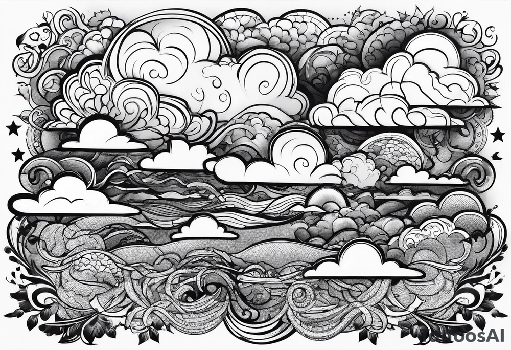 Clouds tattoo idea